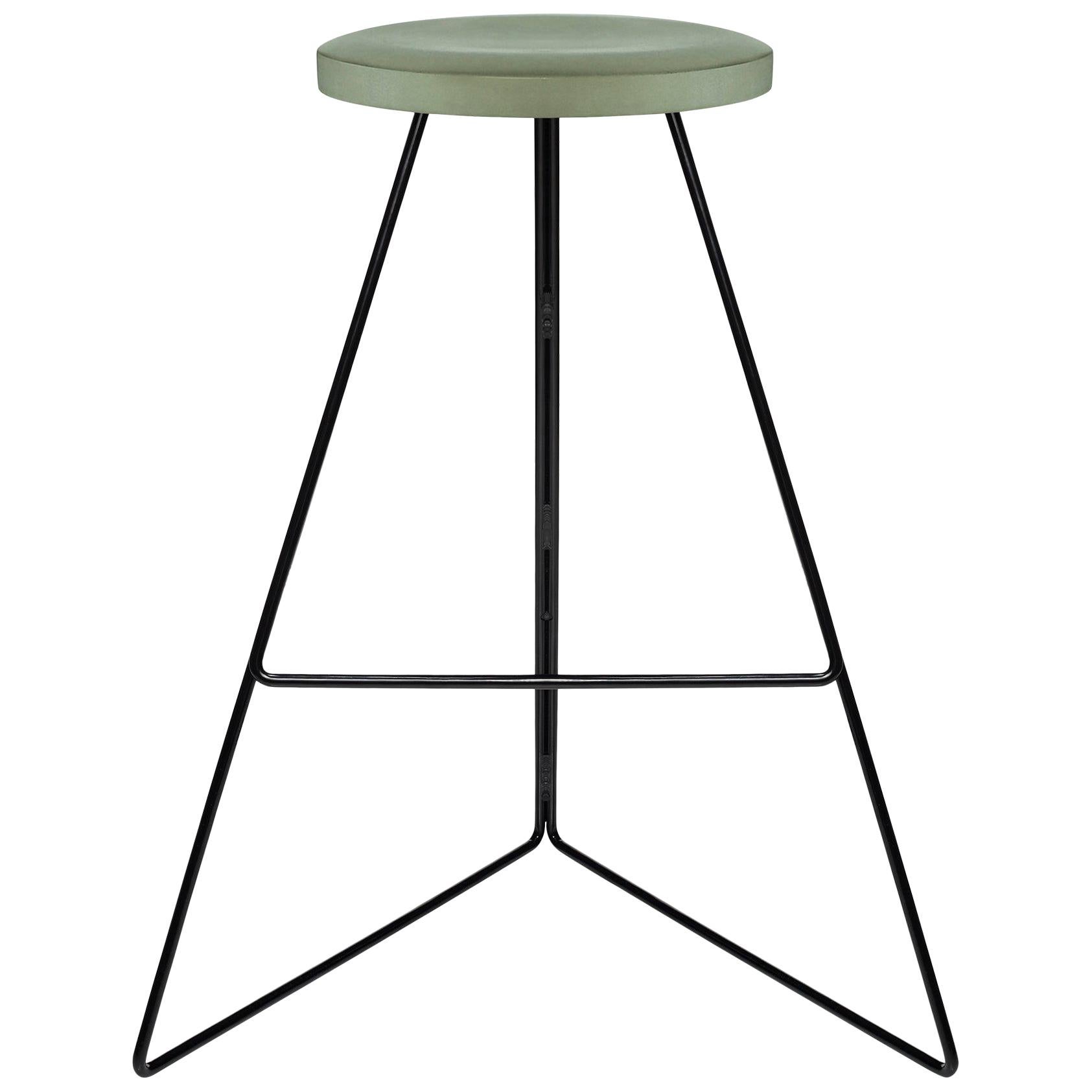 Coleman Stool, Black and Aspen, Counter Stool For Sale