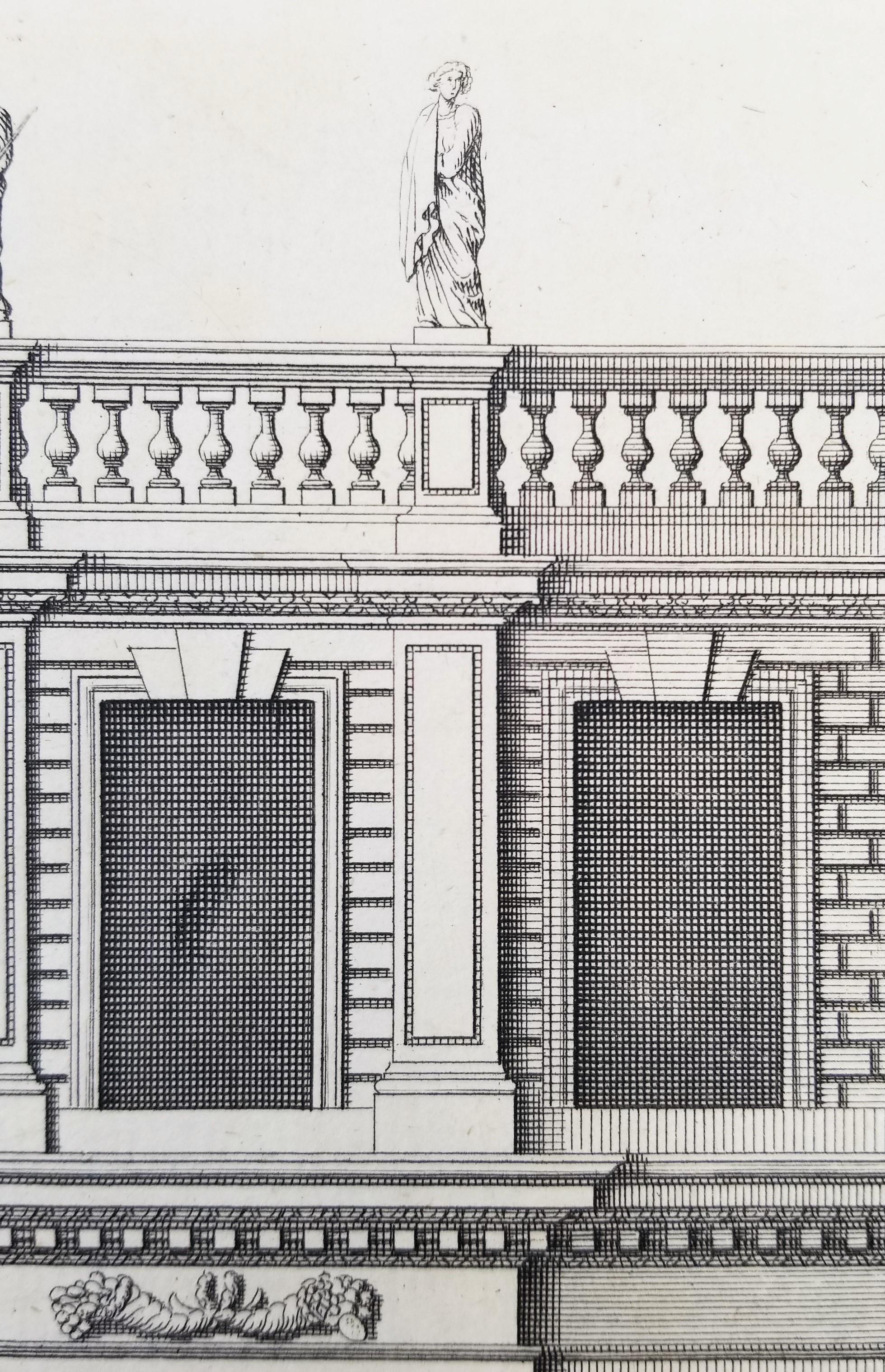 Powis House en Ormond Street Londres /// Grabado 
