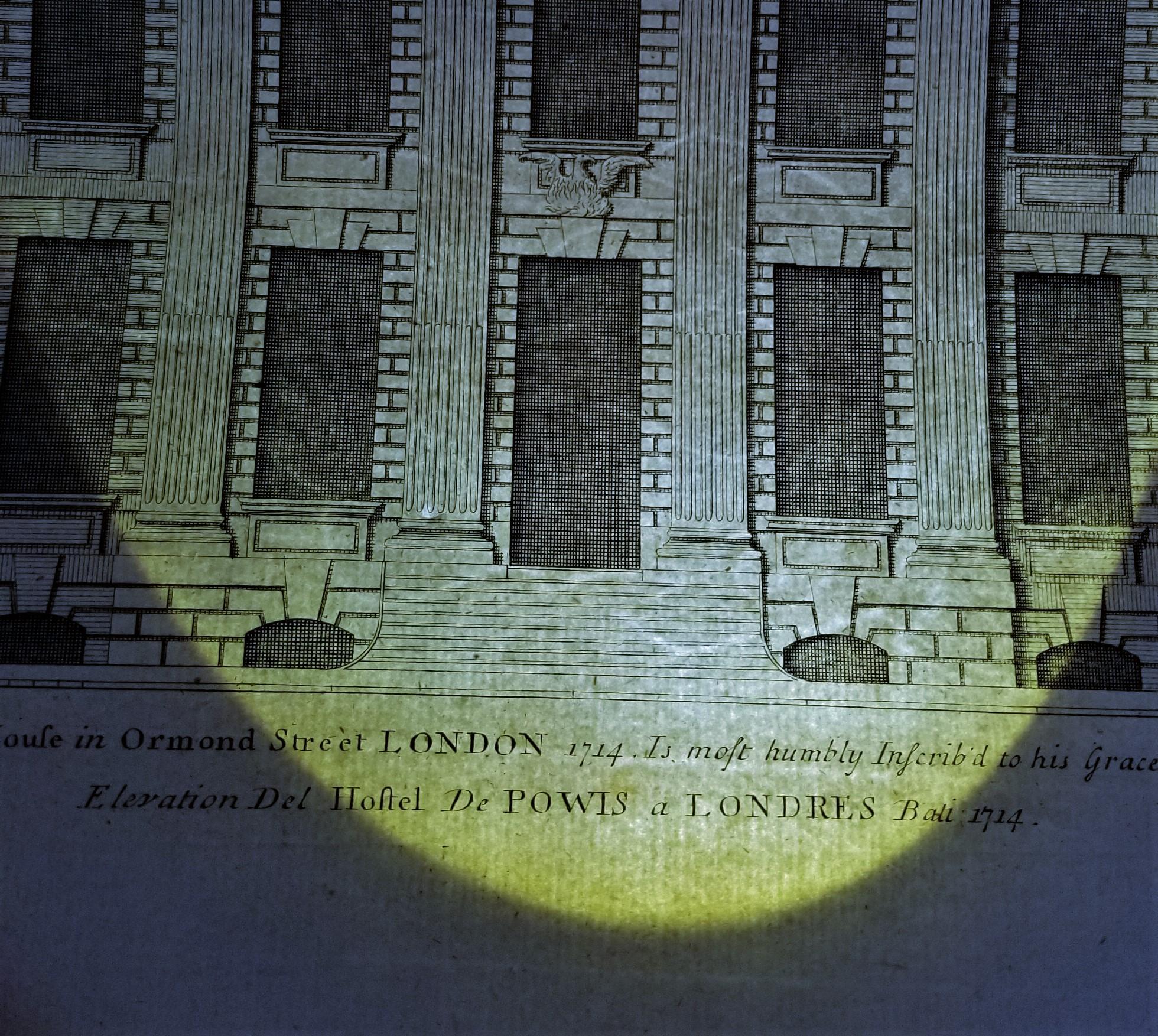 Powis House en Ormond Street Londres /// Grabado 