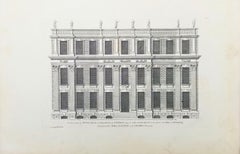 Powis House in Ormond Street London /// "Vitruvius Britannicus" Engraving