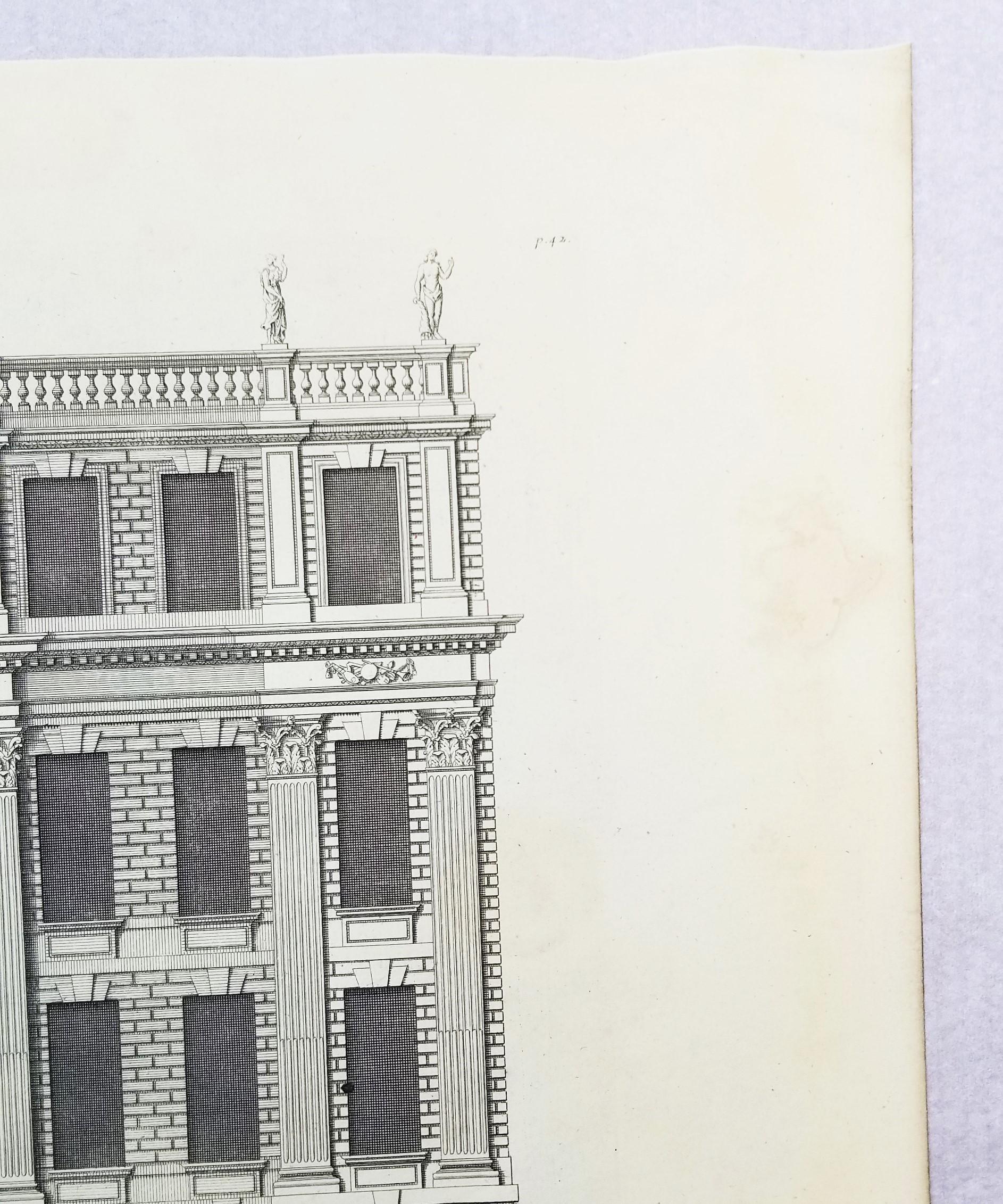 Powis House en Ormond Street Londres /// Grabado 