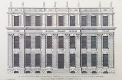 Powis House in Ormond Street a Londra /// Incisione "Vitruvius Britannicus