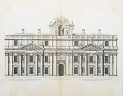 Royal Hospital att Greenwich to the River /// "Vitruvius Britannicus" Engraving