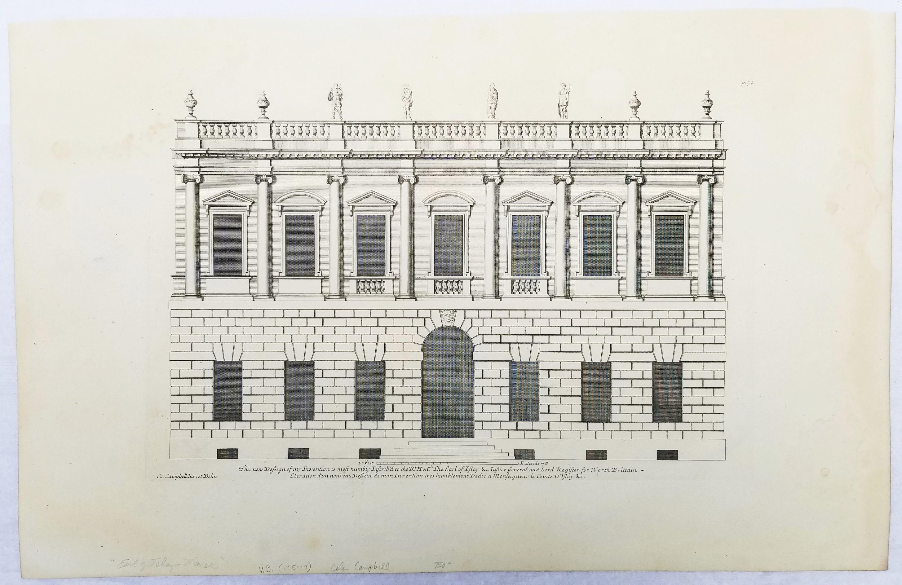 Set of Two Engravings from Campbell's 
