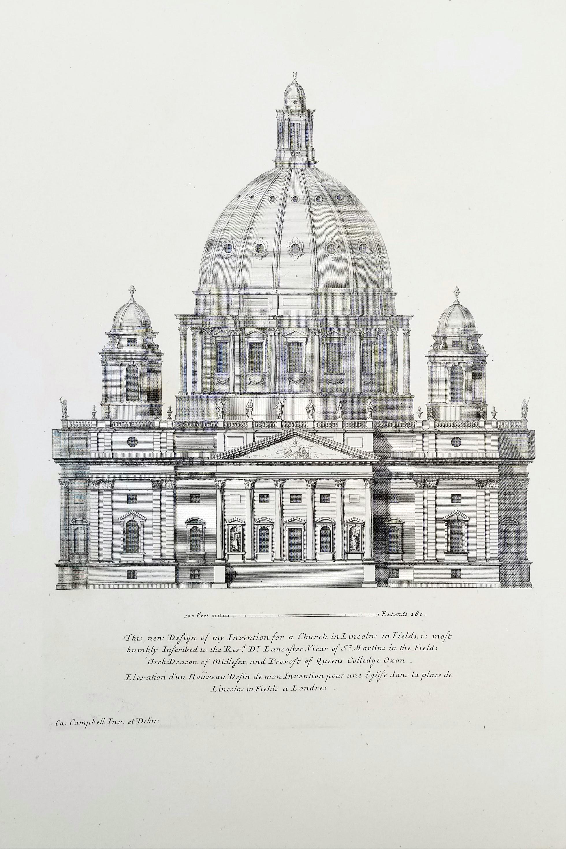 Set of Two Engravings from Campbell's 