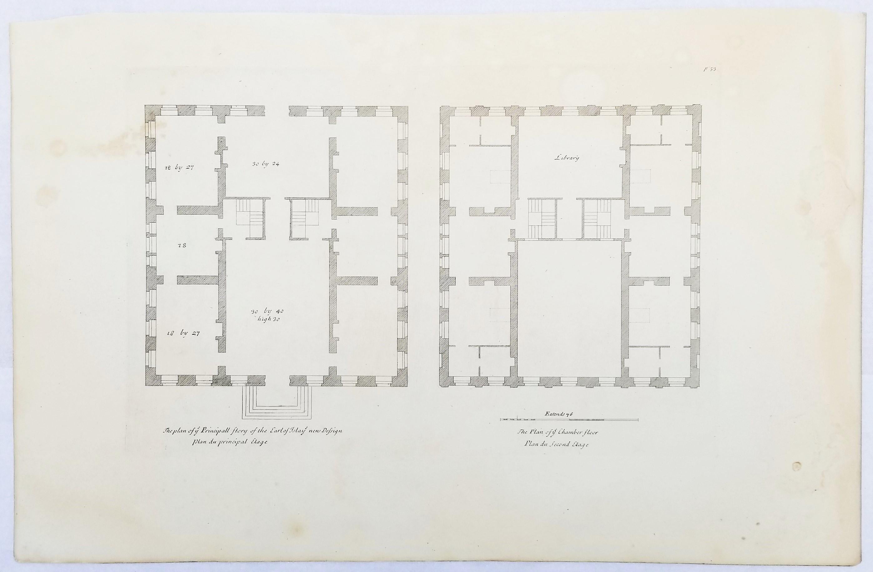 Set of Two Engravings from Campbell's 