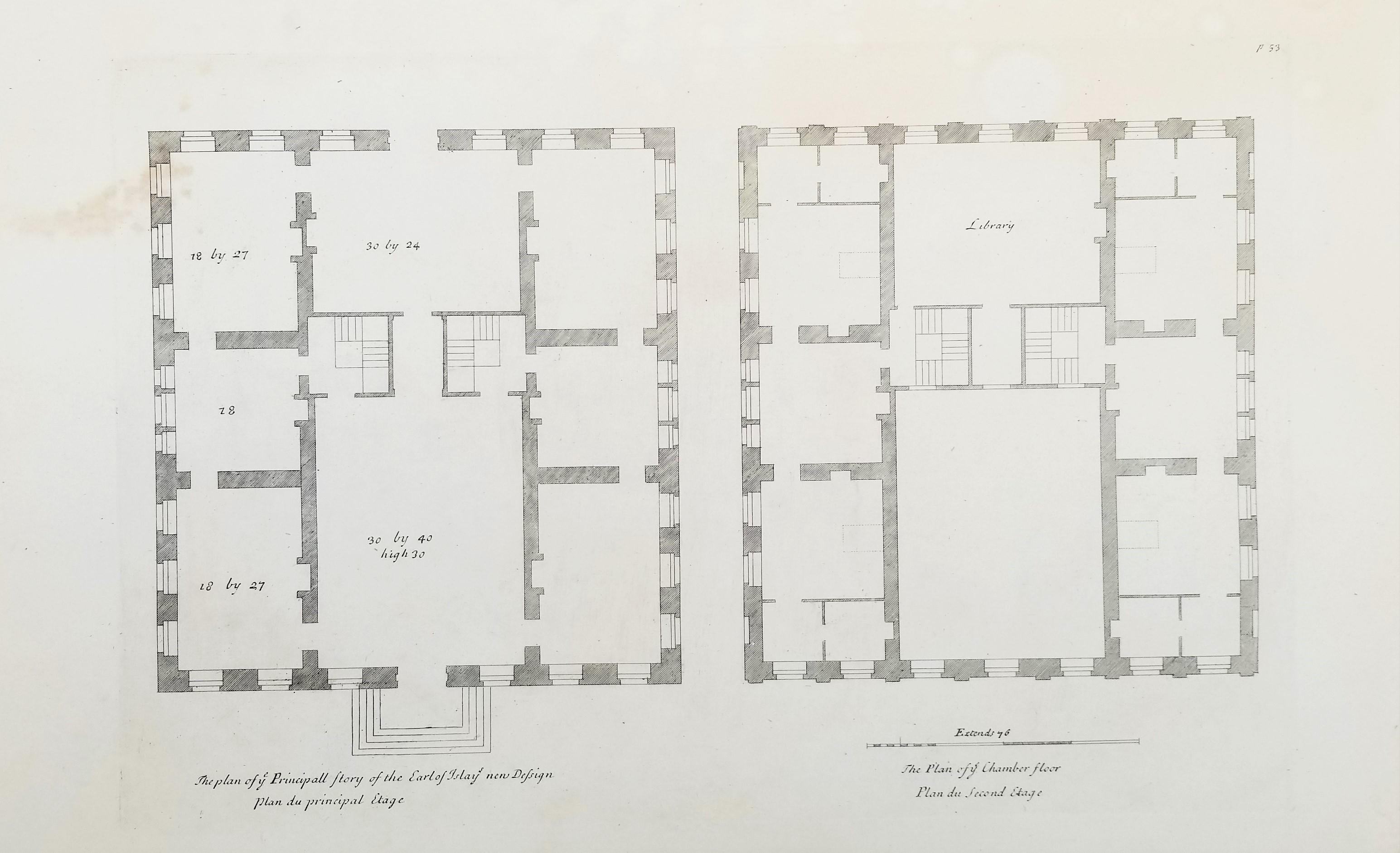 Set of Two Engravings from Campbell's 
