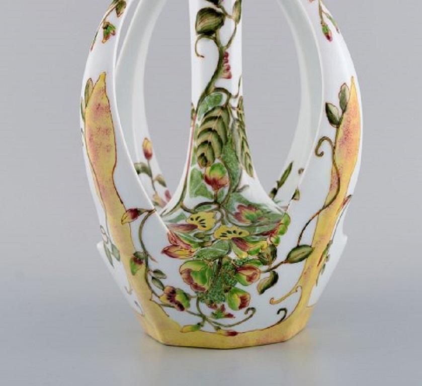 Dutch Colenbrander, Netherlands, Art Nouveau Vase in Crackled Ceramics, 1930s