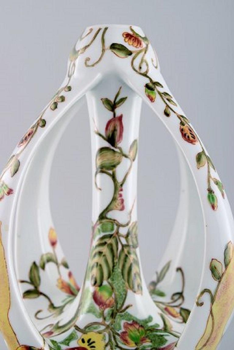 Mid-20th Century Colenbrander, Netherlands, Art Nouveau Vase in Crackled Ceramics, 1930s