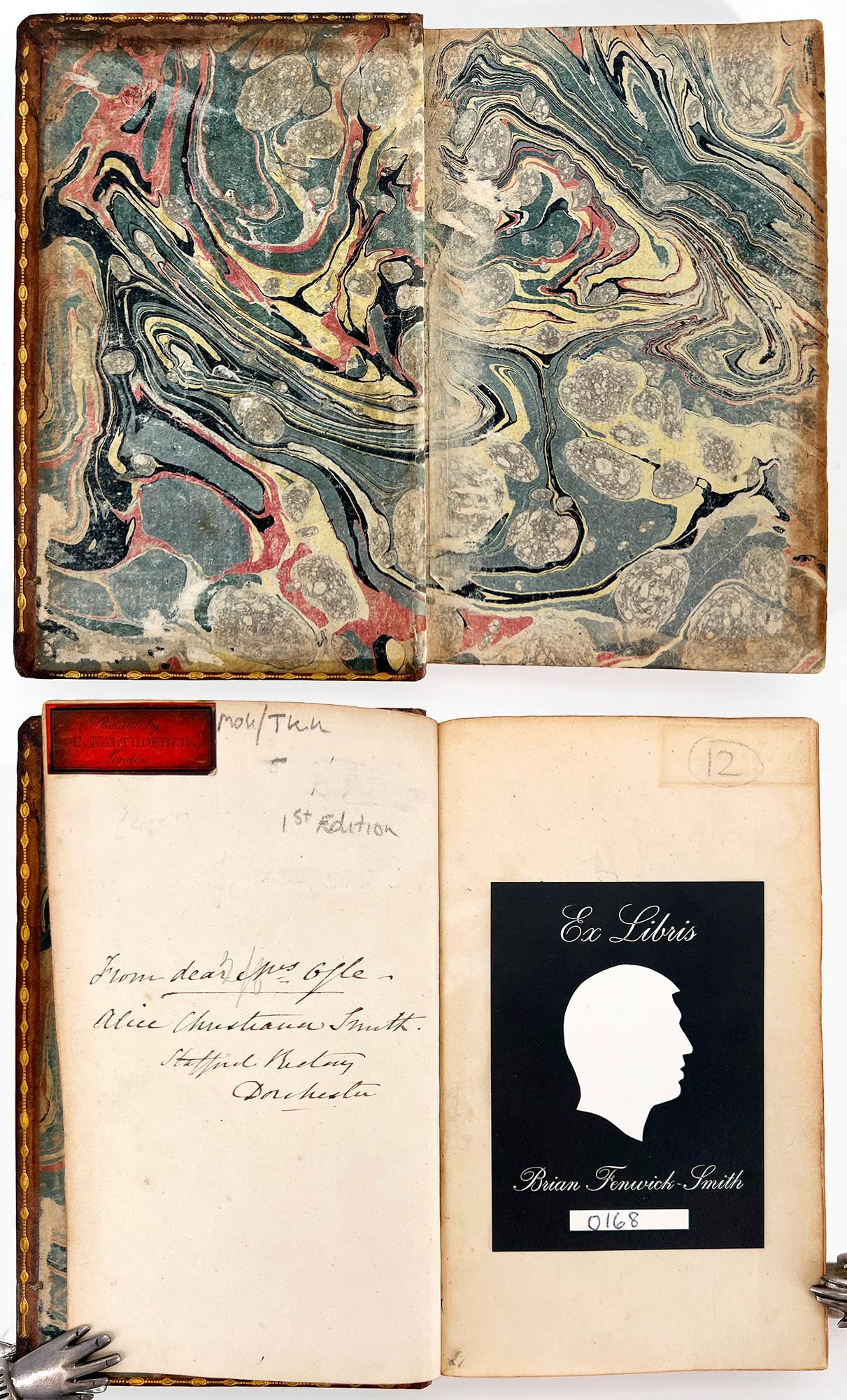 This is the FIRST EDITION of COLERIDGE'S FIRST BOOK OF POEMS. A. S. W. Rosenbach deemed it 