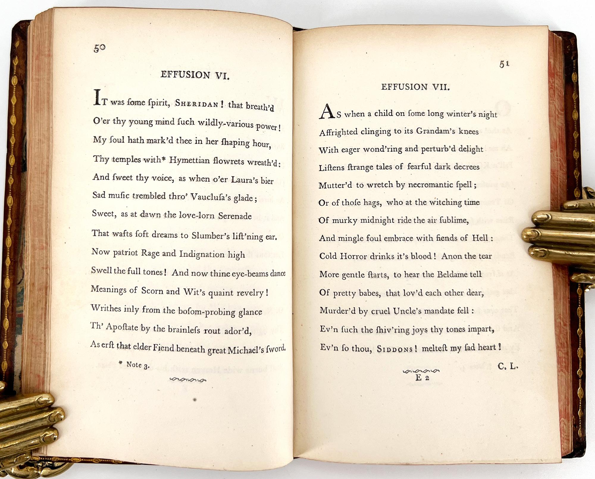 English Coleridge, Samuel Taylor: POEMS on Various Subjects For Sale
