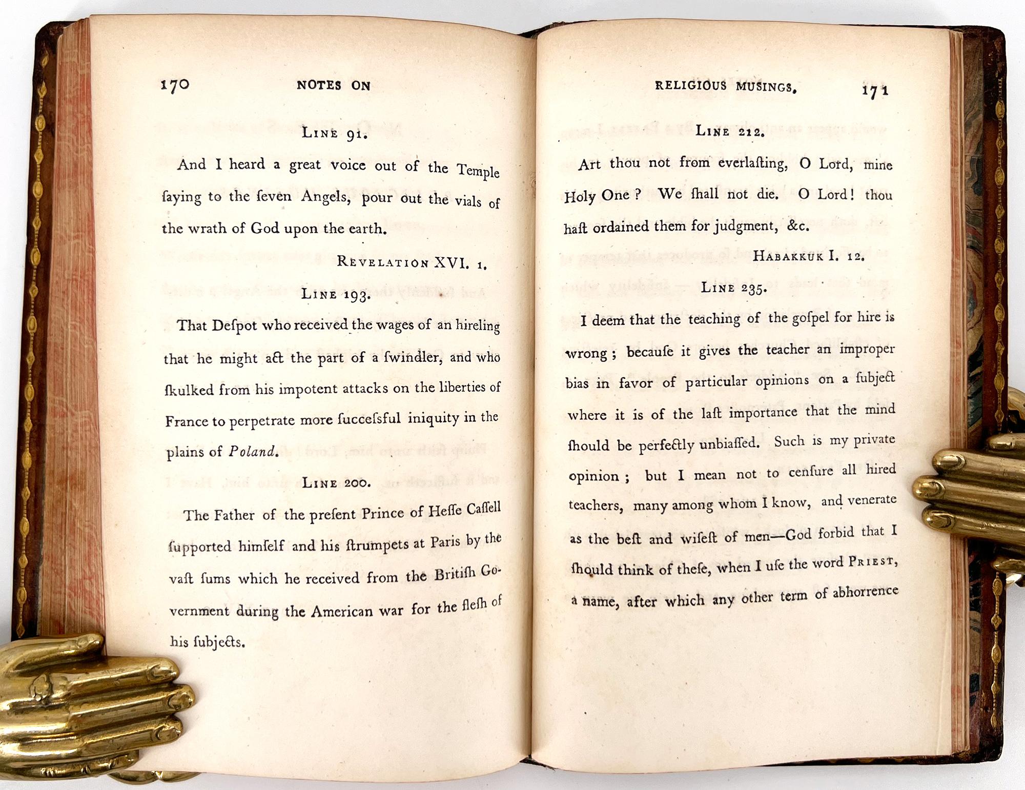 Coleridge, Samuel Taylor: POEMS on Various Subjects In Excellent Condition For Sale In Middletown, NY