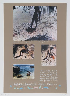 Vintage Kool Aid Jamaican Sand Piece, Conceptual Lithograph by Colette