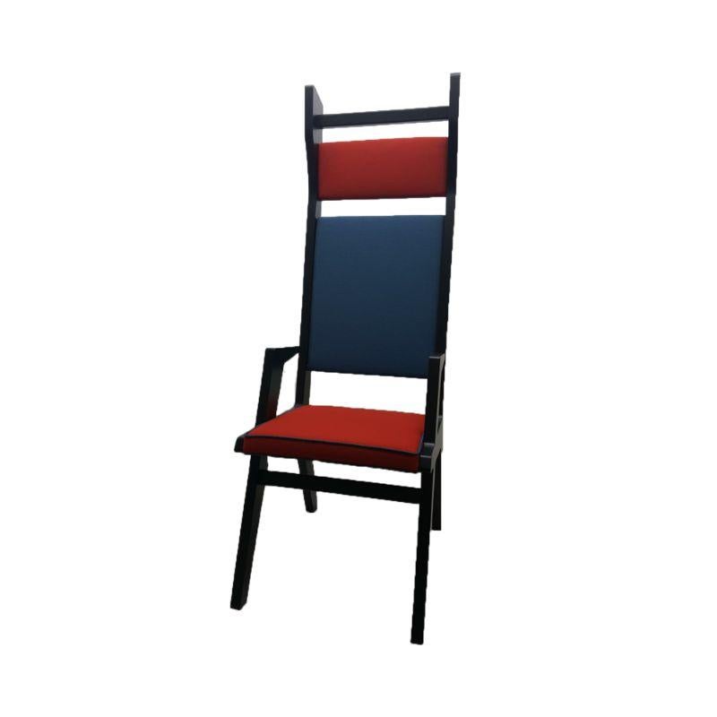 Modern Colette Armchair Red, Blue, Red by Colé Italia For Sale