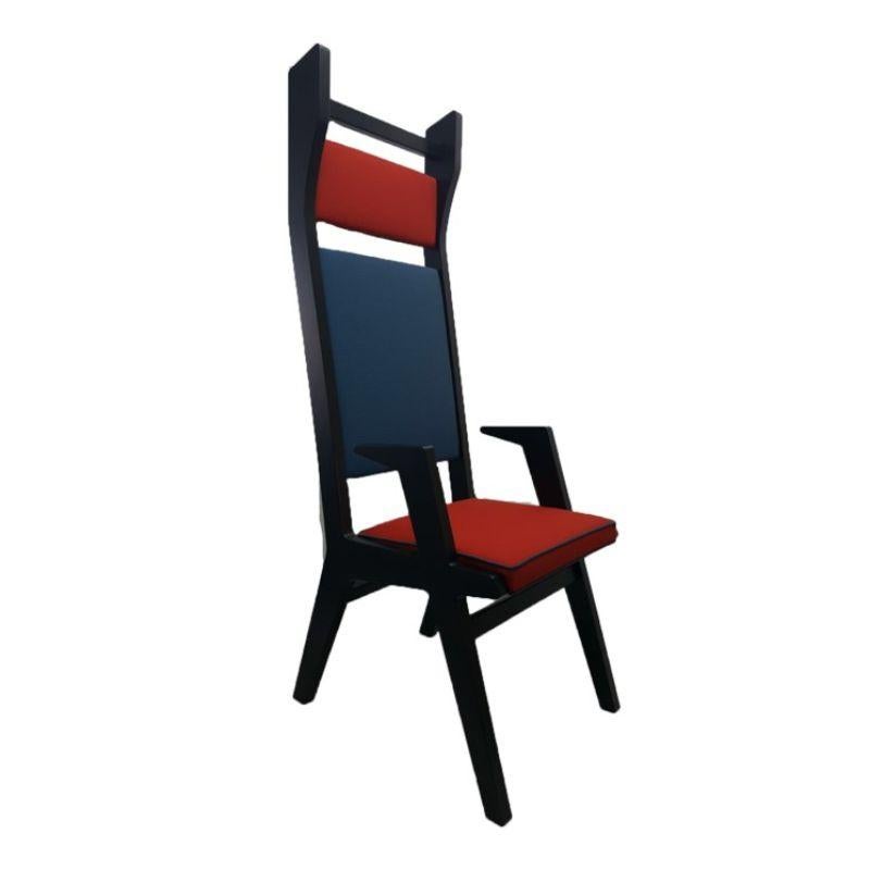 Italian Colette Armchair Red, Blue, Red by Colé Italia For Sale