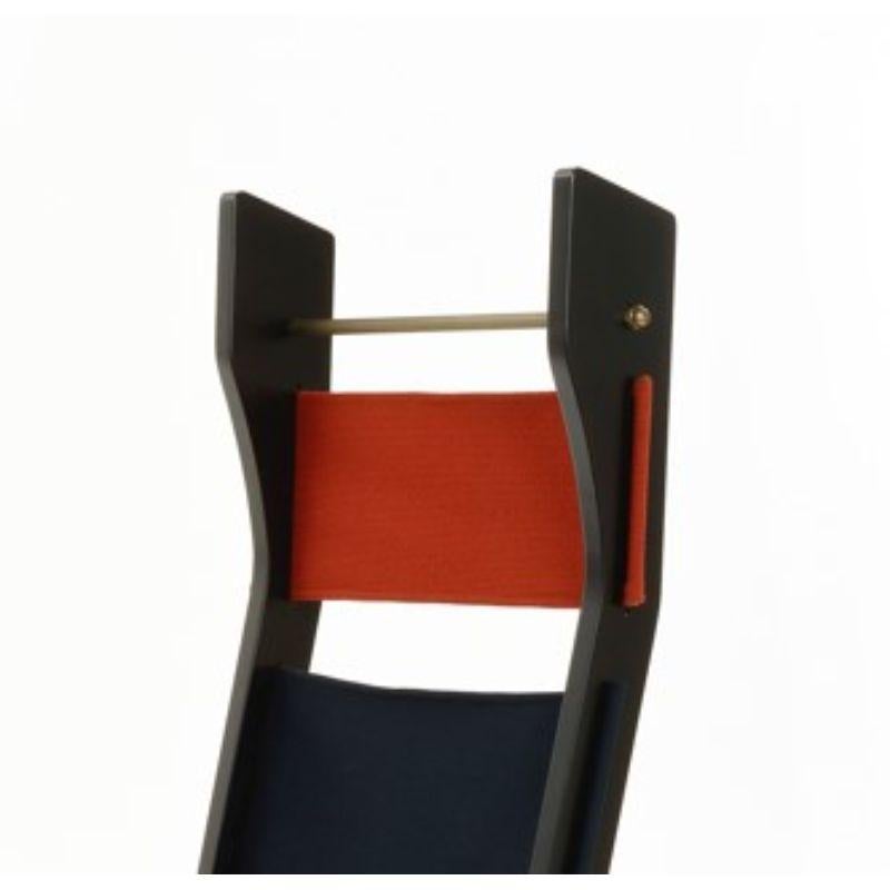Contemporary Colette Armchair Red, Blue, Red by Colé Italia For Sale
