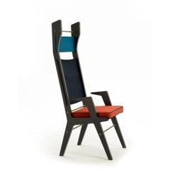 Fauteuil Colette Tourquoise, Bleu, Rouge par Colé Italia