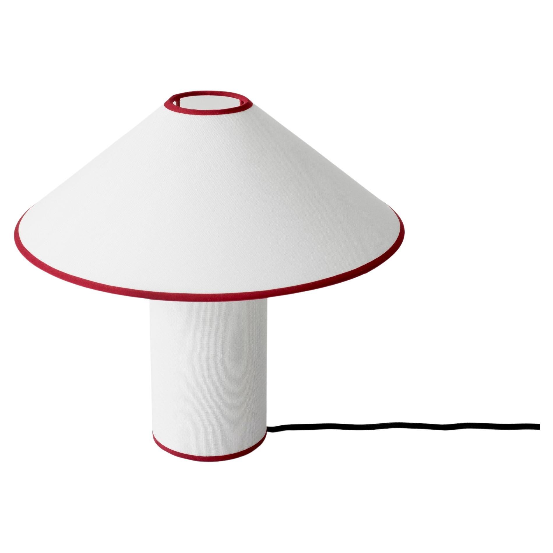 Colette ATD6, White & Merlot, Table Lamp for &Tradition For Sale