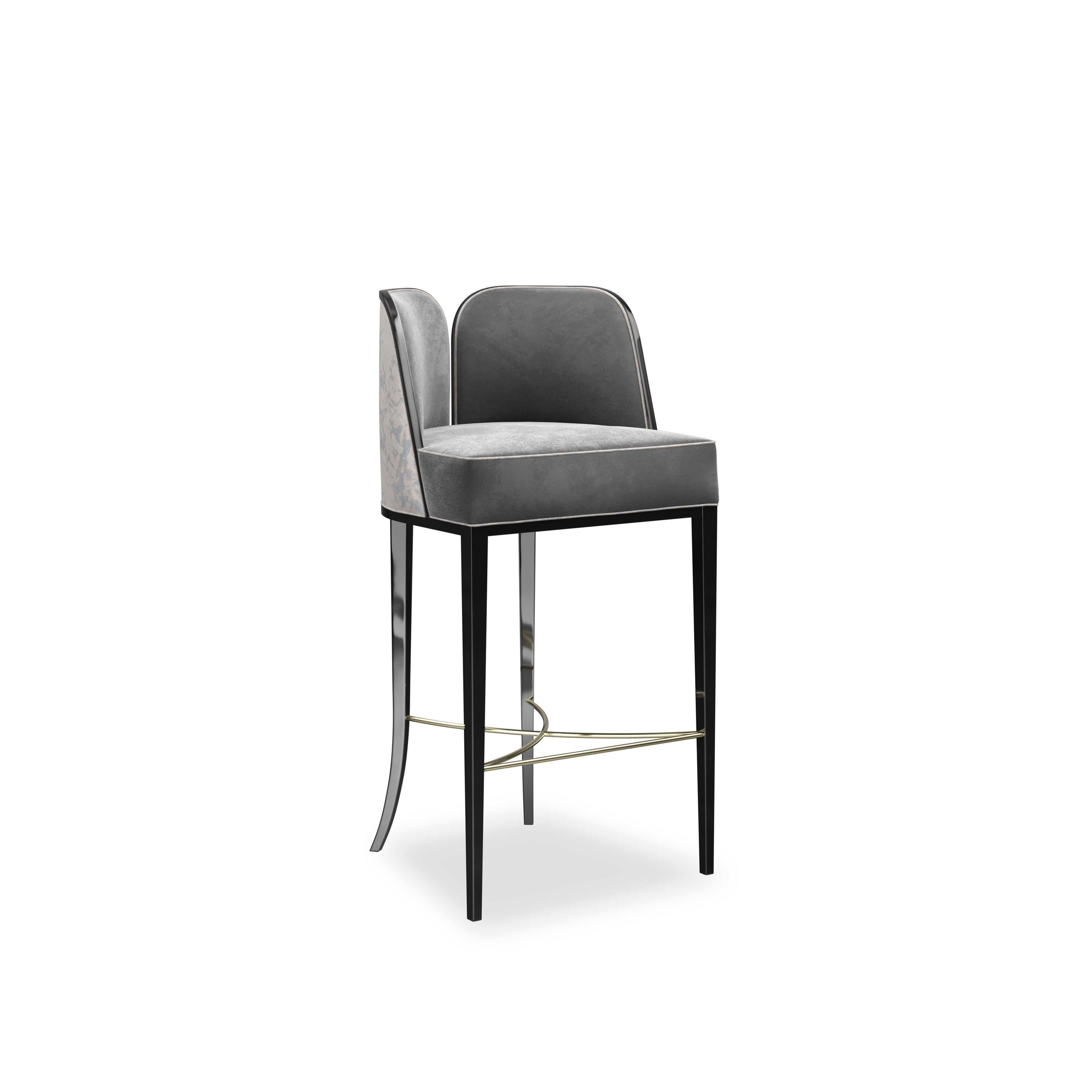 Post-Modern Colette Bar Chair by Memoir Essence For Sale