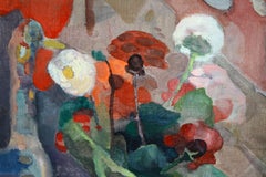 Large French Expressionist Floral Still Life Oil Painting