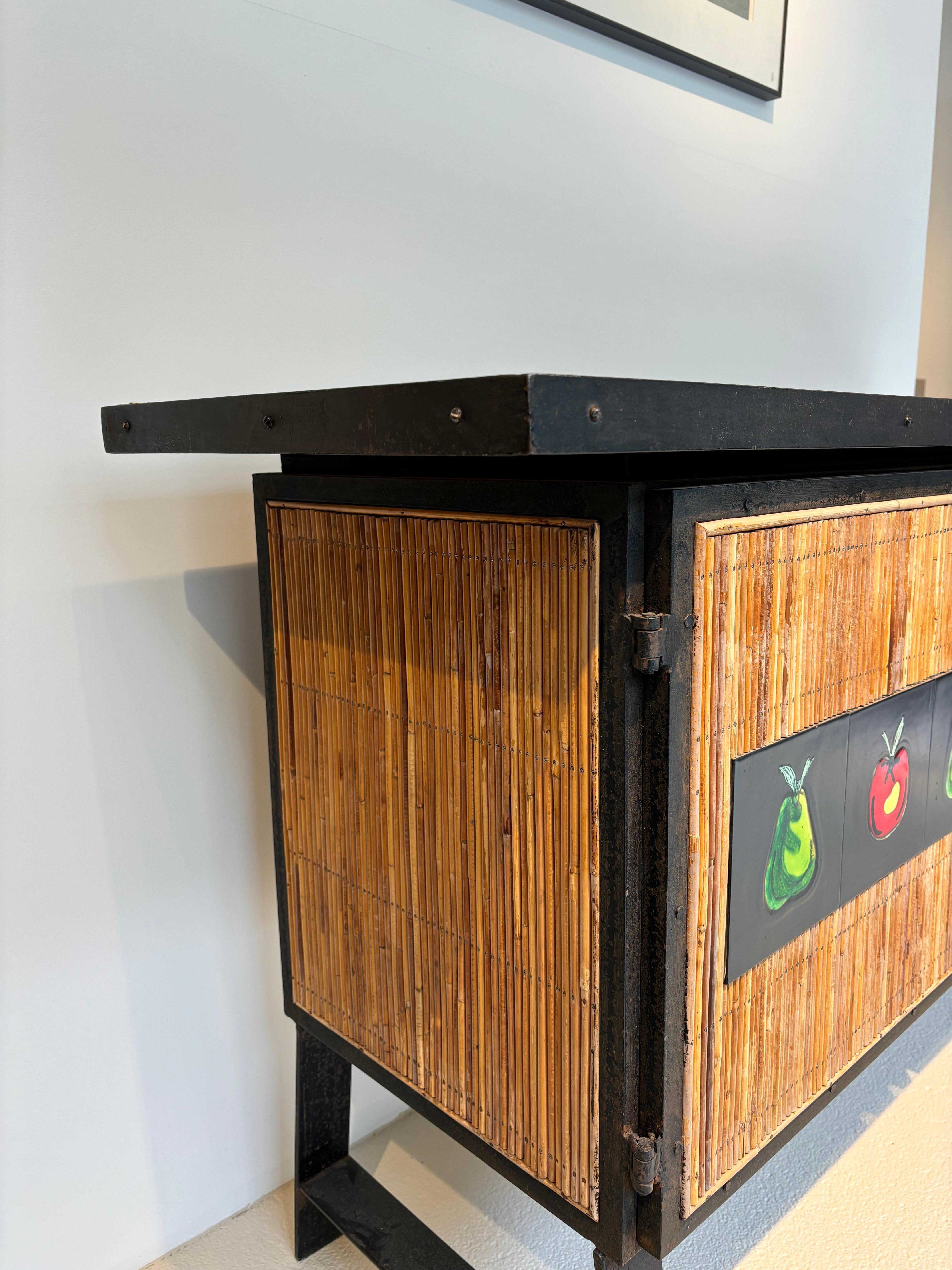 Ceramic Colette Gueden sideboard For Sale
