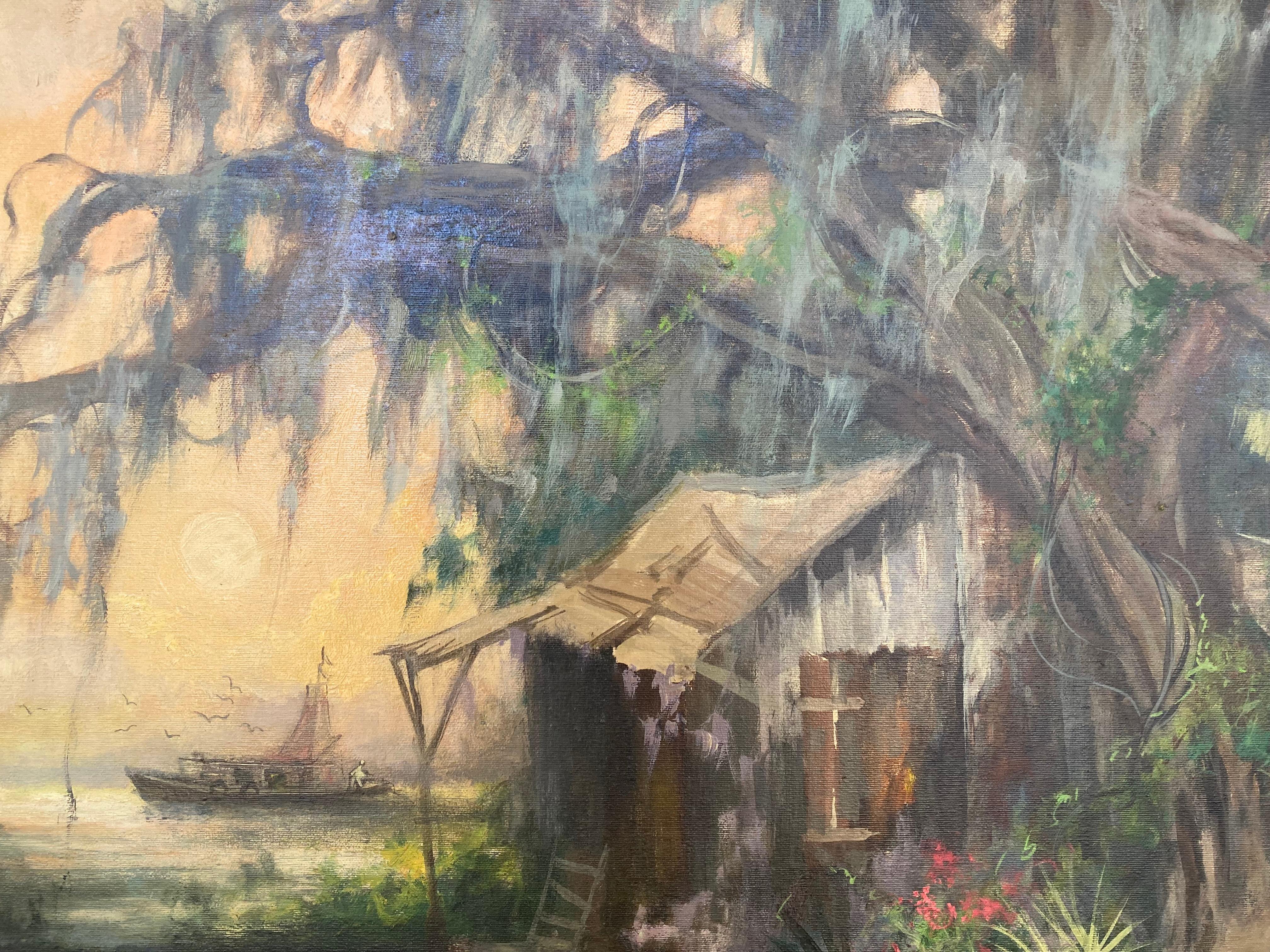 « Swamp Idyl » (large) de Colette Pope Heldner (Nouvelle-Orléans) 1