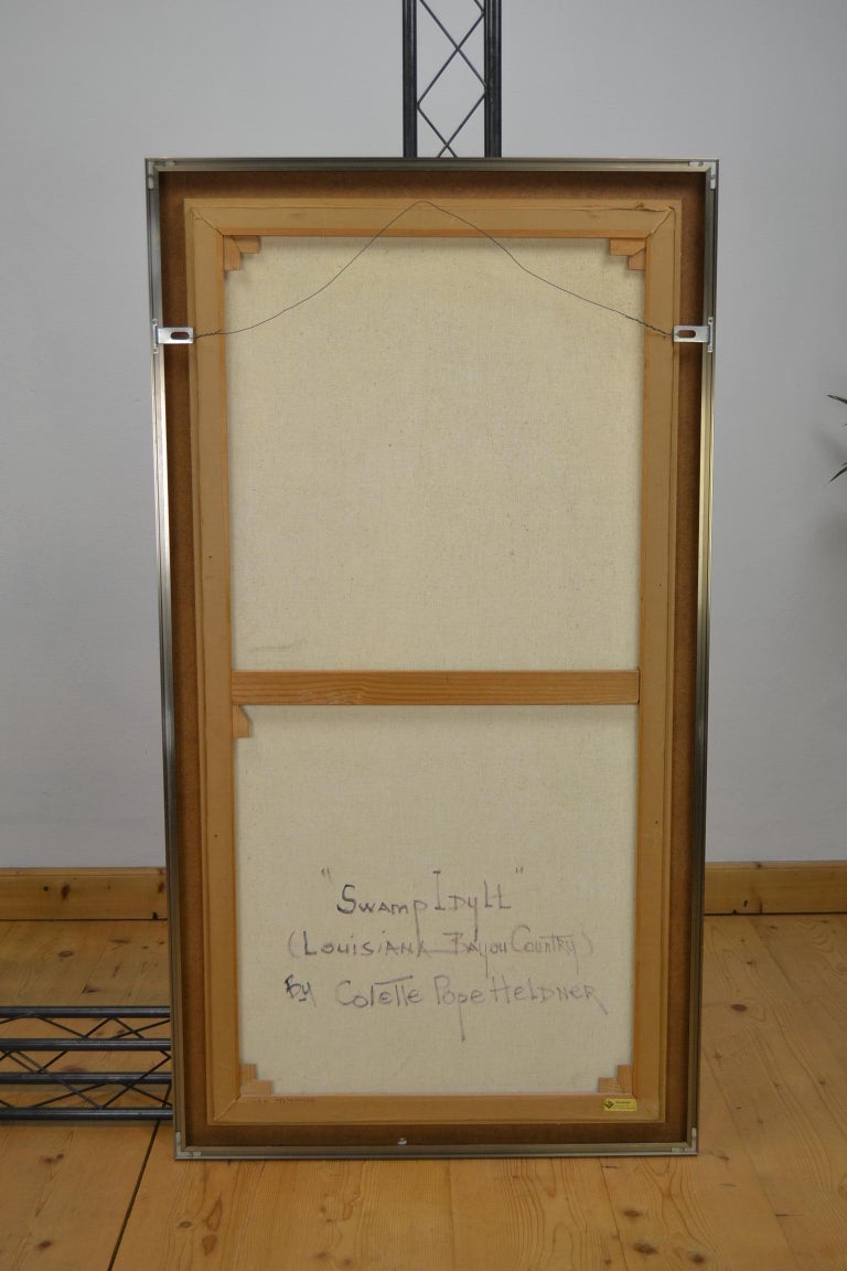 Colette Pope Heldner, Signed Oil on Canvas Painting, Swamp Idyll For