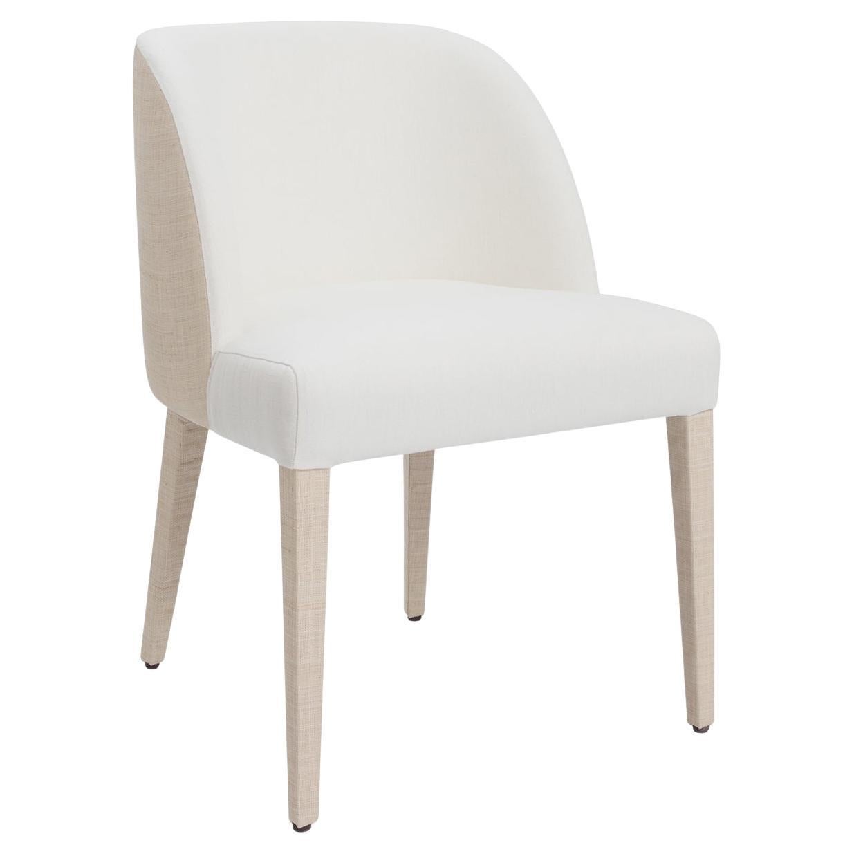 Colette Raffia Dining Chair For Sale
