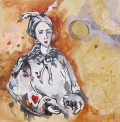 Used Hearts on Her Sleeve, Original Painting