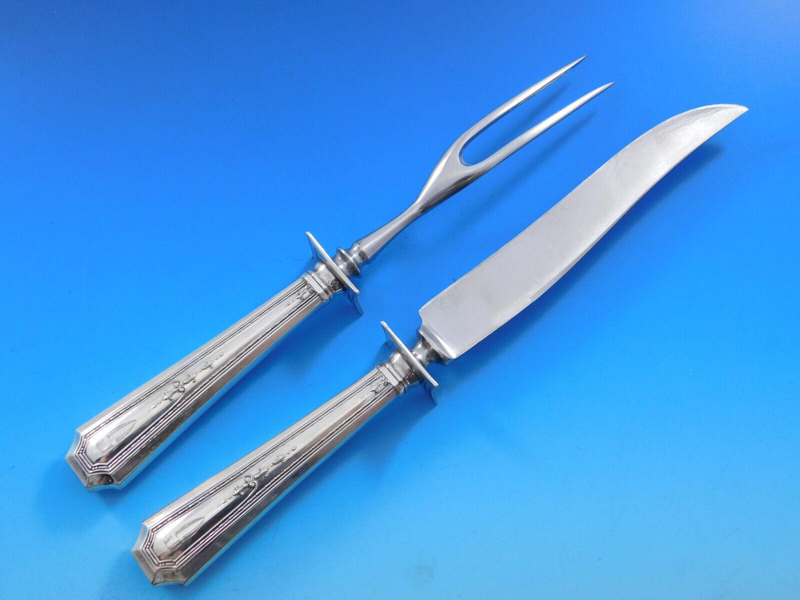 Ensemble de couverts en argent sterling Colfax par Durgin-Gorham 12 services 130 pièces Mono en vente 5
