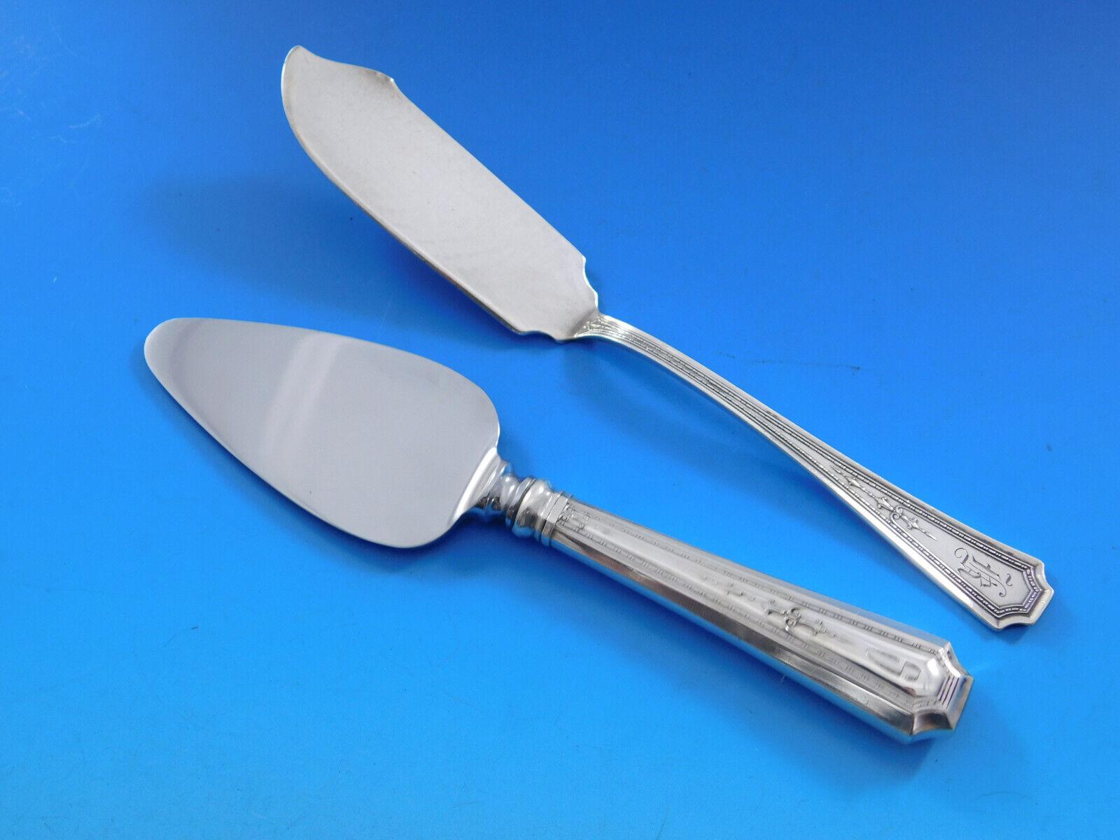 Ensemble de couverts en argent sterling Colfax par Durgin-Gorham 12 services 130 pièces Mono en vente 3