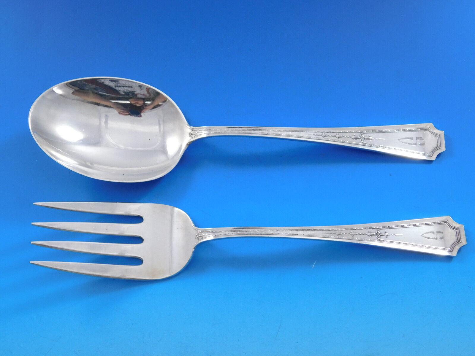 Ensemble de couverts en argent sterling Colfax par Durgin-Gorham 12 services 130 pièces Mono en vente 4