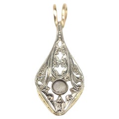 Colgante Original Vintage Oro y Platino mit Diamanten