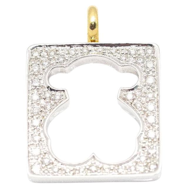 Colgante TOUS Bicolor con Diamantes