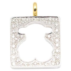 Colgante TOUS Bicolor con Diamantes