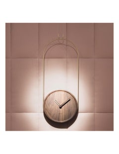 Colgante Walnut Wall Clock by Nomon - Modern Wood & Brass Design