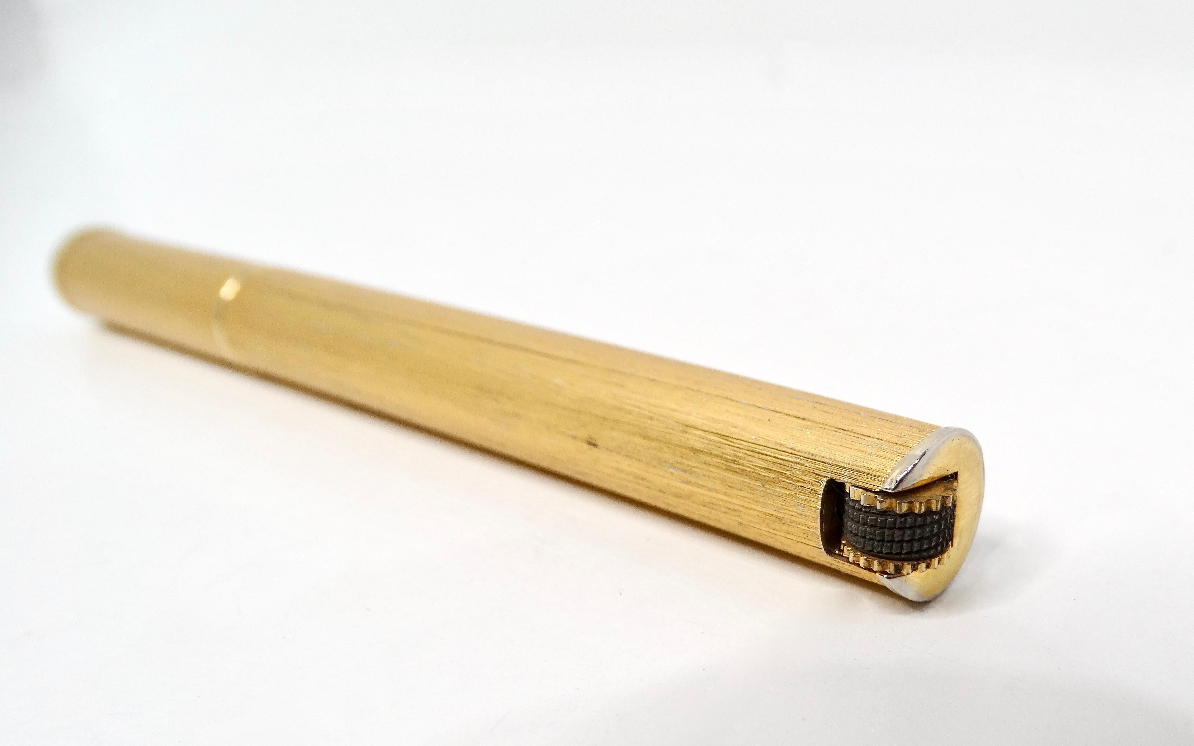 Colibri Gold-Tone Clip Pen-Style Refillable Butane Lighter 1