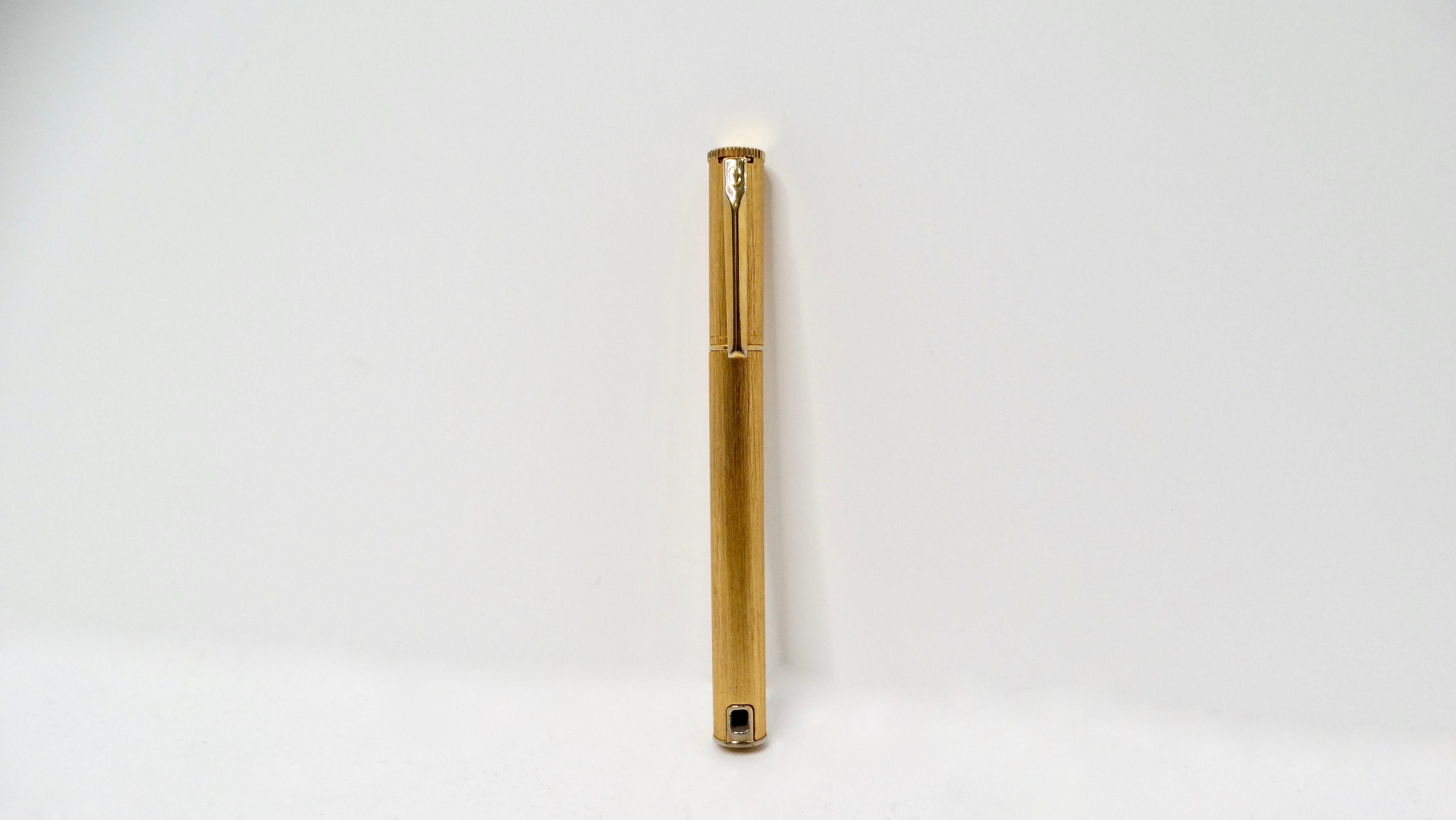 Colibri Gold-Tone Clip Pen-Style Refillable Butane Lighter 2