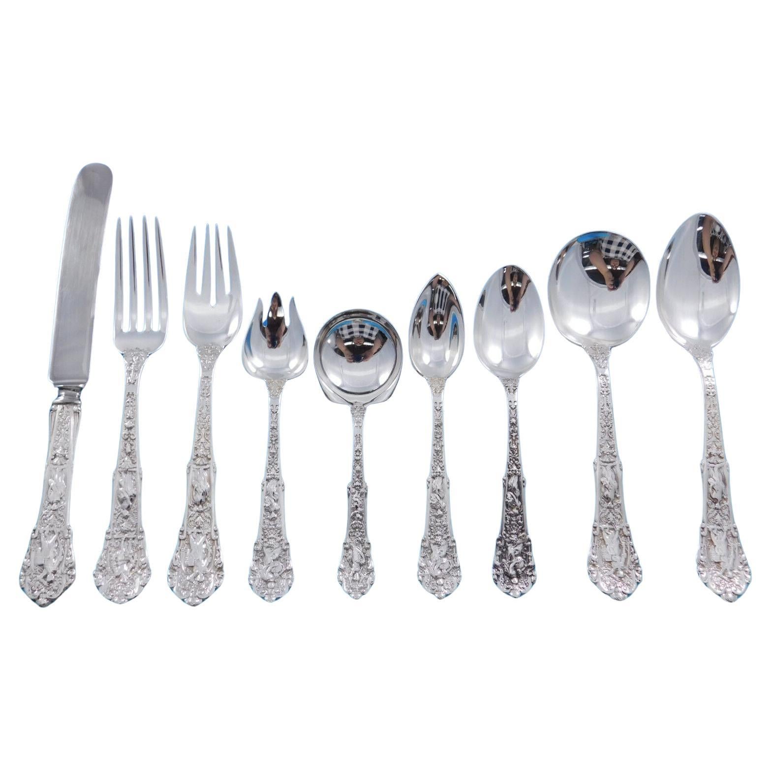 Coligni by Gorham Sterling Silver Flatware Set 12 Service 108 pcs Multi motif