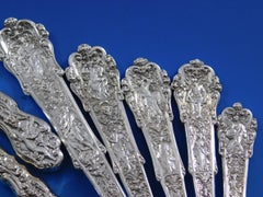 Coligni by Gorham Sterling Silver Flatware Set 56 pcs Multi motif Dinner in Box