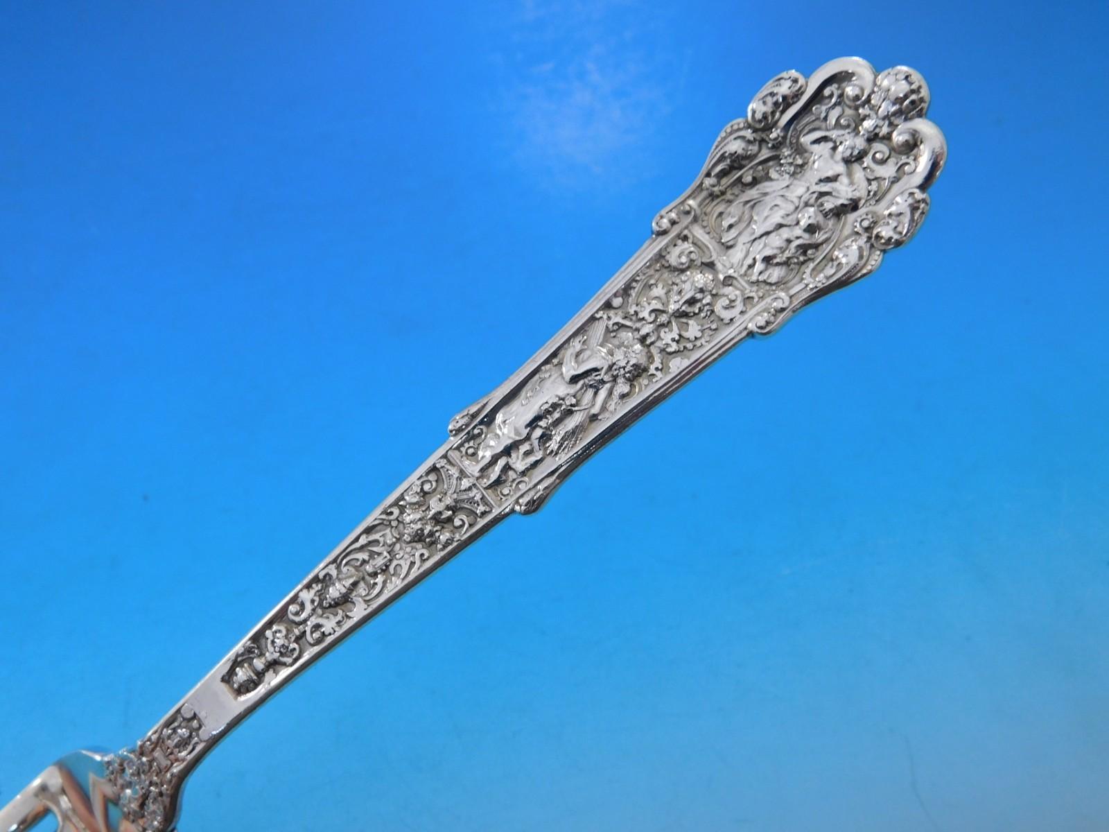 Coligni by Gorham Sterling Silver Flatware Set 56 pcs Multi motif Dinner in Box For Sale 4