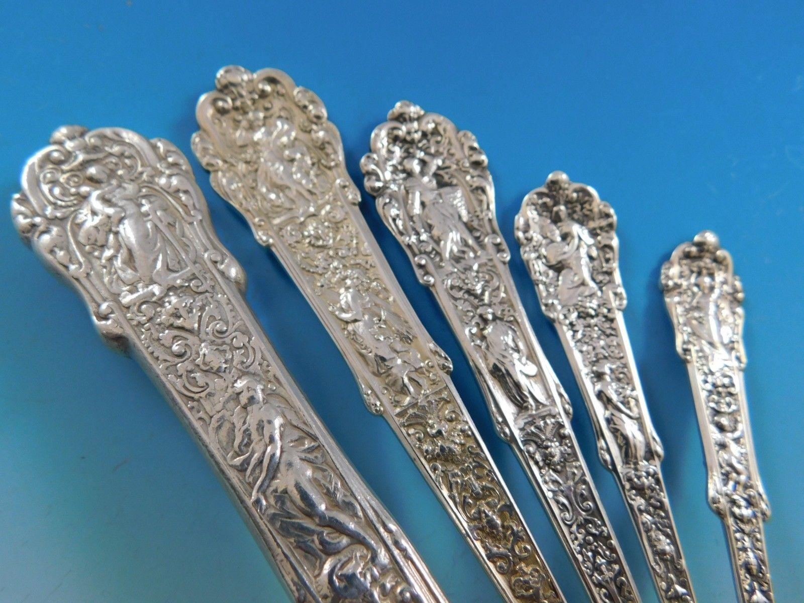 20th Century Coligni by Gorham Sterling Silver Flatware Set for 8 Service 63 Pieces Dinner