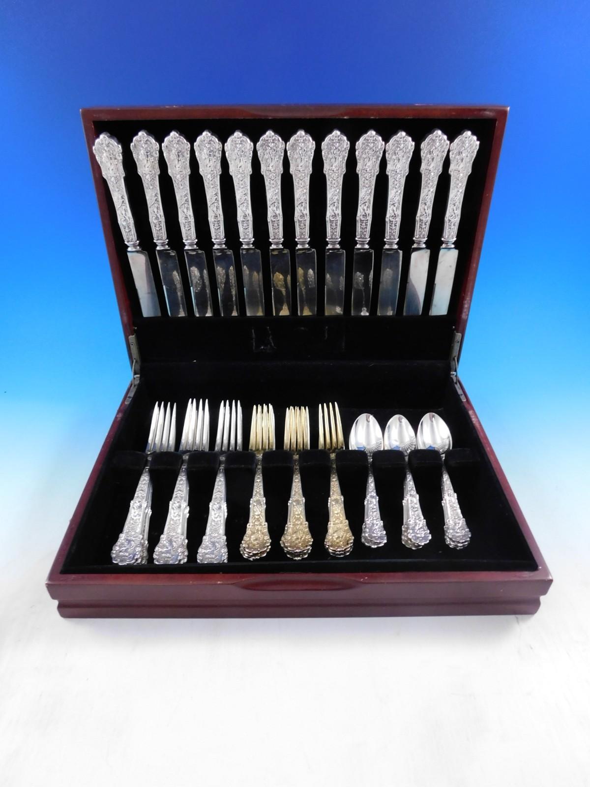 Coligni by Gorham Set di posate in argento sterling 48 pezzi per la cena a più motivi in vendita 2