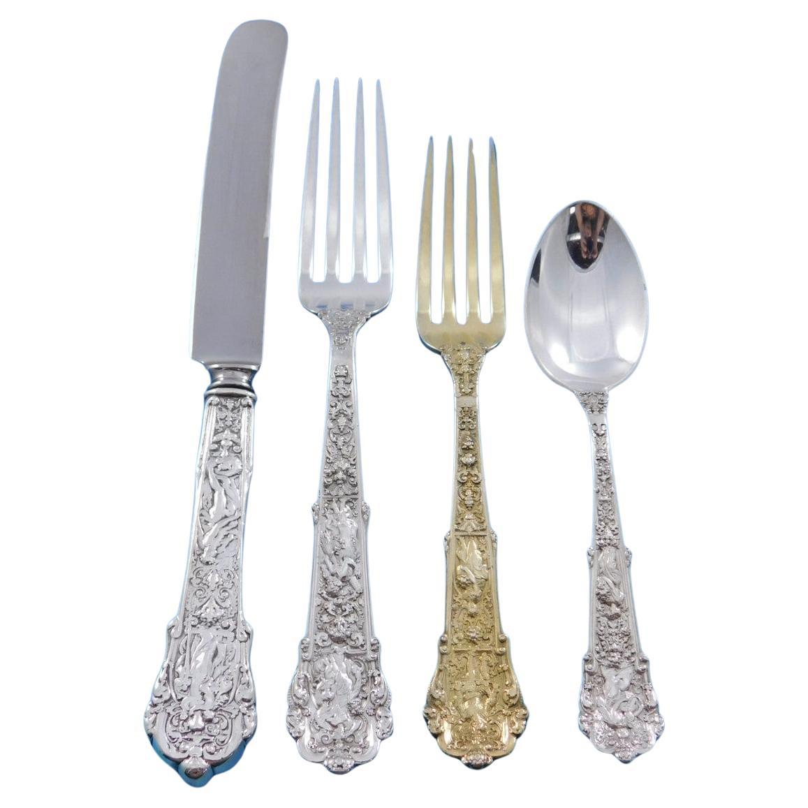 Coligni by Gorham Set di posate in argento sterling 48 pezzi per la cena a più motivi in vendita