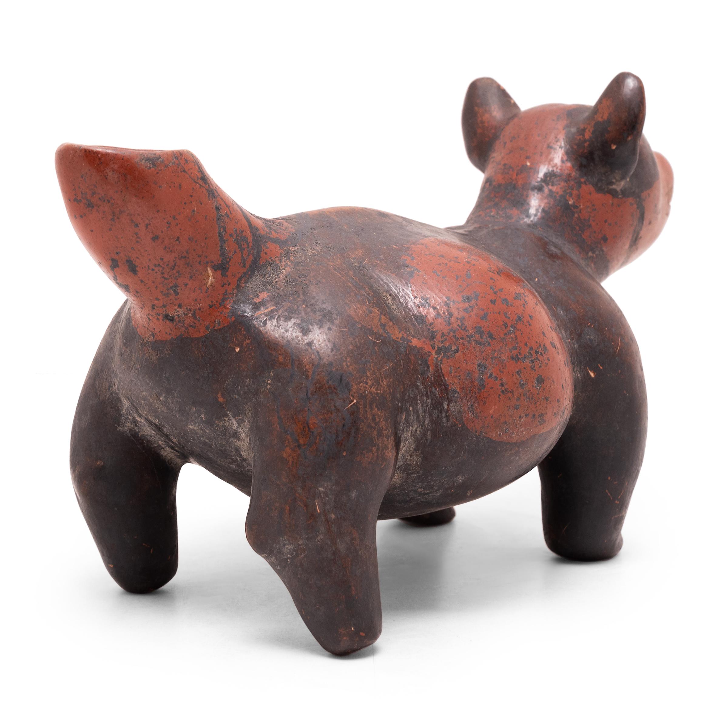 Mexican Colima Ceramic Dog Effigy Vessel, ca. 300 AD
