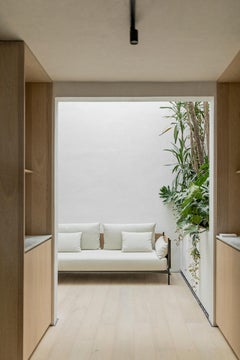 Colima Sofa aus Stahl und Polstermöbeln