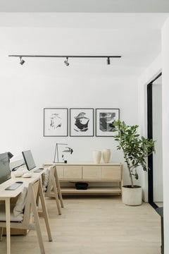 Colima White Oak Credenza