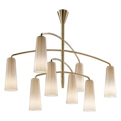 Colimacon 7206 Suspension Lamp in a Gold Finish, by Marc Sadler, Barovier&Toso
