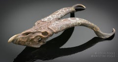 "Grand Dragon Talisman Skull" Bronze Sculpture