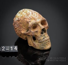 Sculpture en bronze « crâne d'un talisman humain »